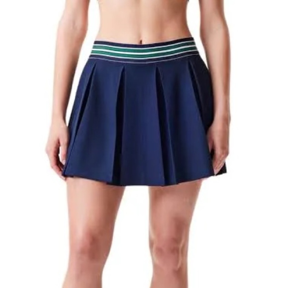 Lacoste Navy Pleated Tennis Skirt